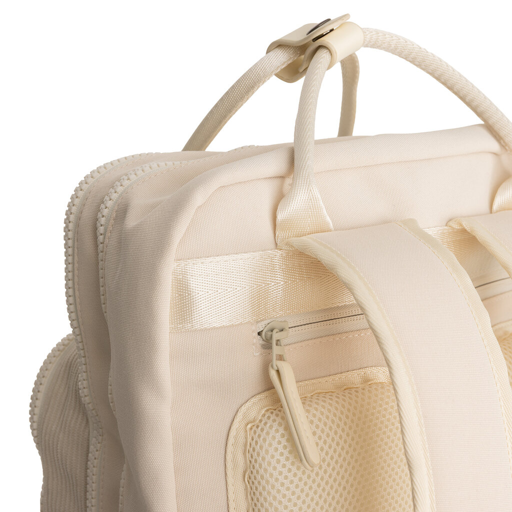 New Rebels New Rebels Ribbi Milwaukee – Laptoptas Schooltas Werktas 15.6 inch Laptopvak Rugzak Rib Fabric 18L Beige