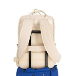New Rebels New Rebels Ribbi Milwaukee – Laptoptas Schooltas Werktas 15.6 inch Laptopvak Rugzak Rib Fabric 18L Beige