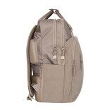 New Rebels New Rebels Ribbi Milwaukee – Laptoptasche Schultasche Arbeitstasche 15,6 Zoll Laptopfach Rucksack Rib Fabric 18L Taupe