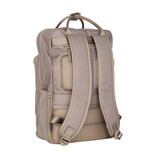 New Rebels New Rebels Ribbi Milwaukee – Laptoptasche Schultasche Arbeitstasche 15,6 Zoll Laptopfach Rucksack Rib Fabric 18L Taupe