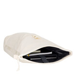 New Rebels New Rebels New York Ribbi Rolltop Rugzak 17-21L Schooltas & Werktas Ribstof Laptop Rugtas 15.6 inch Beige