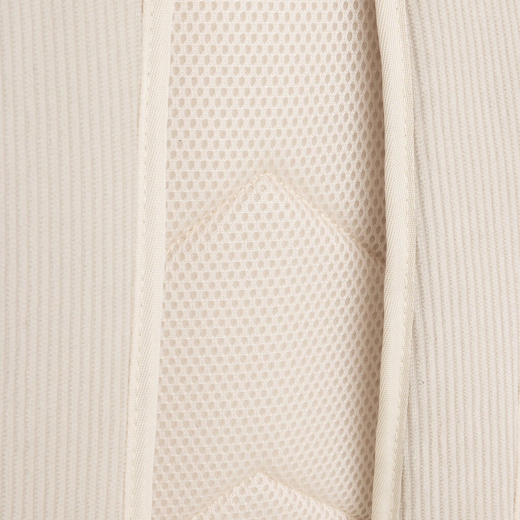 New Rebels New Rebels New York Ribbi Rolltop Rugzak 17-21L Schooltas & Werktas Ribstof Laptop Rugtas 15.6 inch Beige