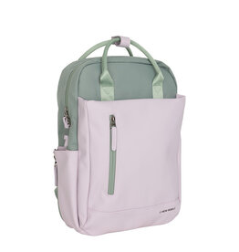 New Rebels New Rebels Ferron Miami Backpack 9L Water Resistant Laptop Backpack 13 inch for Work and School Made of PU Nylon Comfortable Lilac