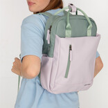 New Rebels New Rebels Ferron Miami Backpack 9L Water Resistant Laptop Backpack 13 inch for Work and School Made of PU Nylon Comfortable Lilac
