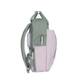 New Rebels New Rebels Ferron Miami Rugzak 9L Waterafstotende Laptop Rugtas 13 inch Schooltas en Werktas van PU Nylon Comfortabel Lila