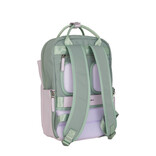 New Rebels New Rebels Ferron Miami Rugzak 9L Waterafstotende Laptop Rugtas 13 inch Schooltas en Werktas van PU Nylon Comfortabel Lila