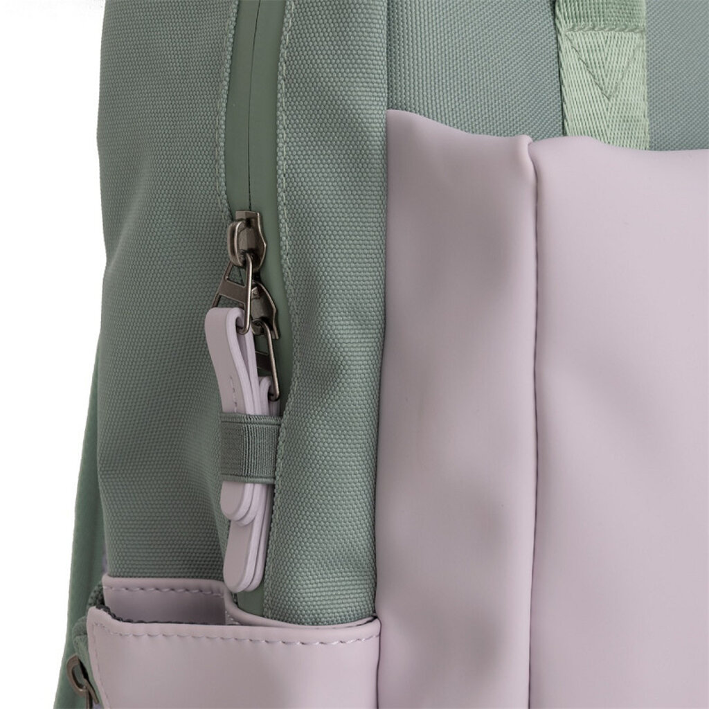 New Rebels New Rebels Ferron Miami Backpack 9L Water Resistant Laptop Backpack 13 inch for Work and School Made of PU Nylon Comfortable Lilac