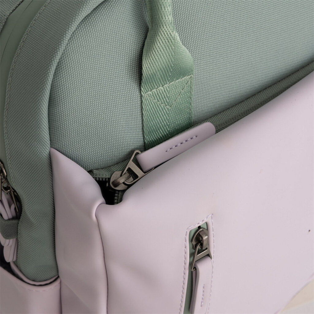 New Rebels New Rebels Ferron Miami Backpack 9L Water Resistant Laptop Backpack 13 inch for Work and School Made of PU Nylon Comfortable Lilac