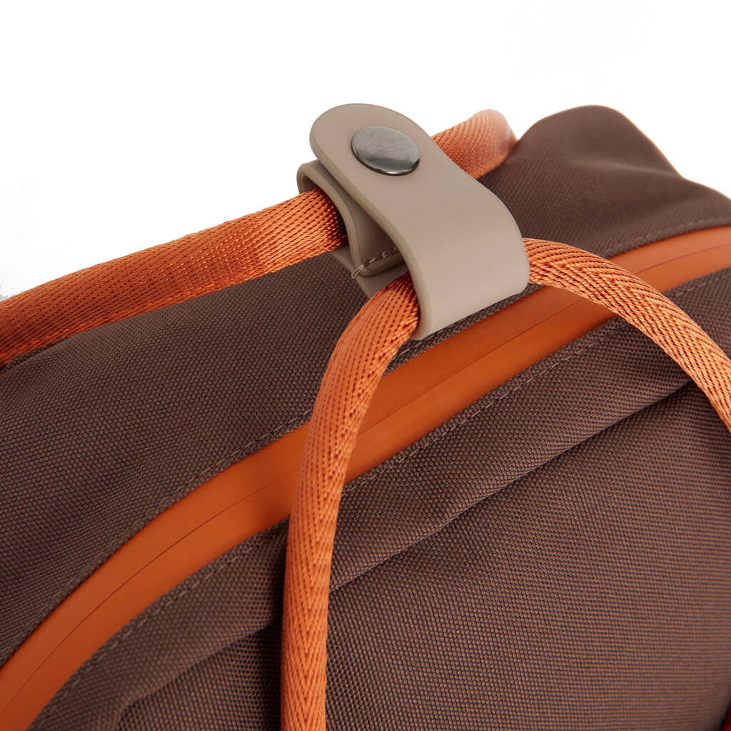 New Rebels Ferron Miami Rugzak 9L Waterafstotende Laptop Rugtas 13 inch Schooltas en Werktas van PU Nylon Coffee