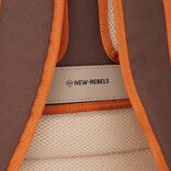 New Rebels New Rebels Ferron Miami Backpack 9L Water Resistant Laptop Backpack 13 inch for Work and School Made of PU Nylon Coffee