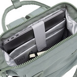 New Rebels New Rebels Valor Weverly School / Werktas Rugzak - 9,5L – Stevig 900D Polyester - 4 Compartimenten Laptopvak 14” - Waterafstotend Sage Green