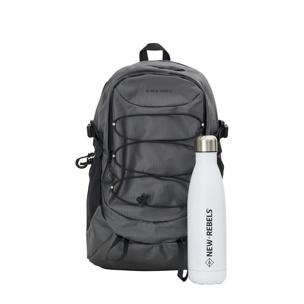 New Rebels New Rebels Hugo Brentwood Wasserdichtes Leicht Rucksäcke Wandern Rucksack 11 Liter Schwarz