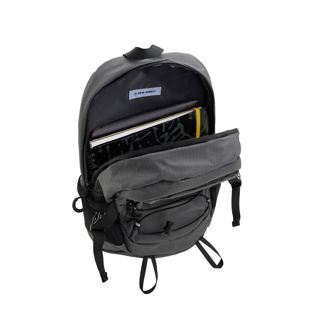 New Rebels New Rebels Hugo Brentwood Wasserdichtes Leicht Rucksäcke Wandern Rucksack 11 Liter Schwarz