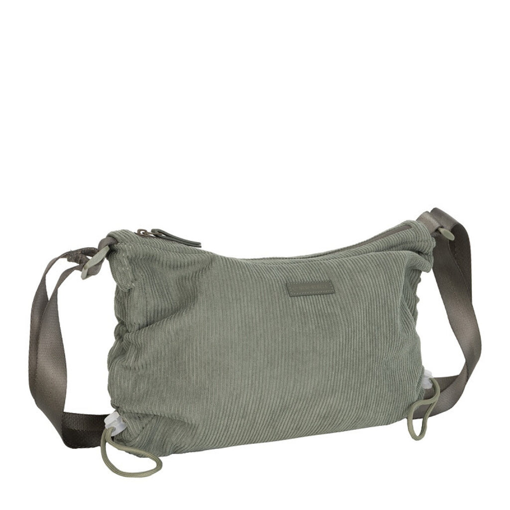 New Rebels New Rebels Ribbi Rose Umhängetasche 6,1 l Rippstoff Polyester – Bequeme Crossbody-Tasche für den Alltag – Salbeigrün