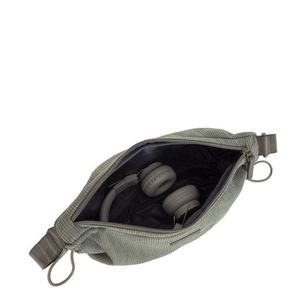 New Rebels New Rebels Ribbi Rose Schoudertas 6.1L Ribstof Polyester – Comfortabele dagelijkse crossbody - Sage Green