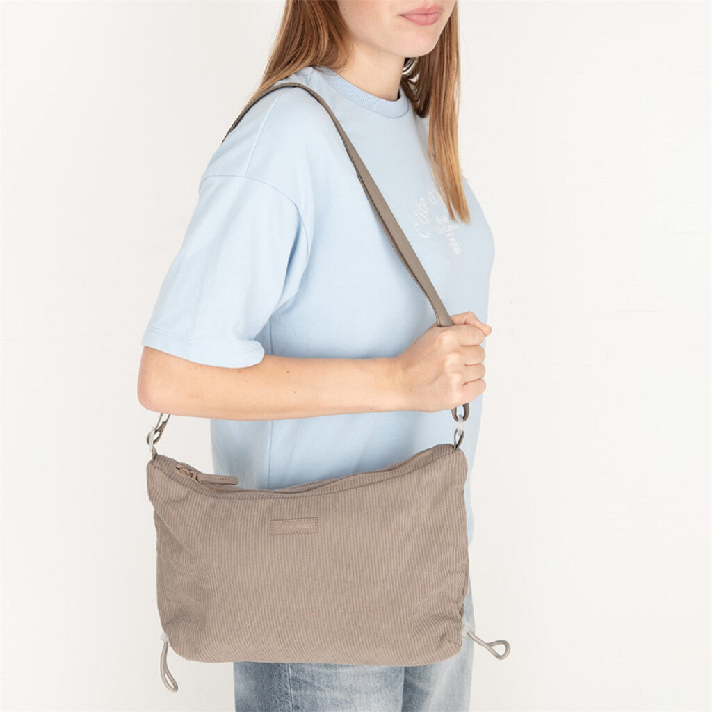 New Rebels New Rebels Ribbi Rose Umhängetasche 6,1 l Rippstoff Polyester – Bequeme Crossbody-Tasche für den Alltag – Taupe