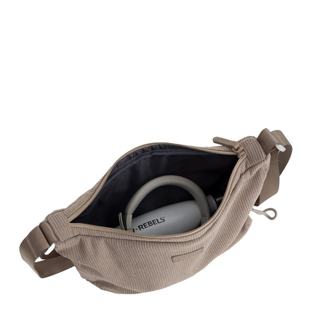 New Rebels New Rebels Ribbi Rose Umhängetasche 6,1 l Rippstoff Polyester – Bequeme Crossbody-Tasche für den Alltag – Taupe
