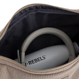 New Rebels New Rebels Ribbi Rose Schoudertas 6.1L Ribstof Polyester – Comfortabele dagelijkse crossbody - Taupe