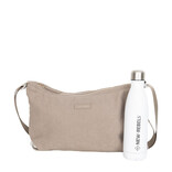New Rebels New Rebels Ribbi Rose Schoudertas 6.1L Ribstof Polyester – Comfortabele dagelijkse crossbody - Taupe