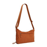 New Rebels New Rebels Ribbi Rose Schoudertas 6.1L Ribstof Polyester – Comfortabele dagelijkse crossbody - Coffee Brown