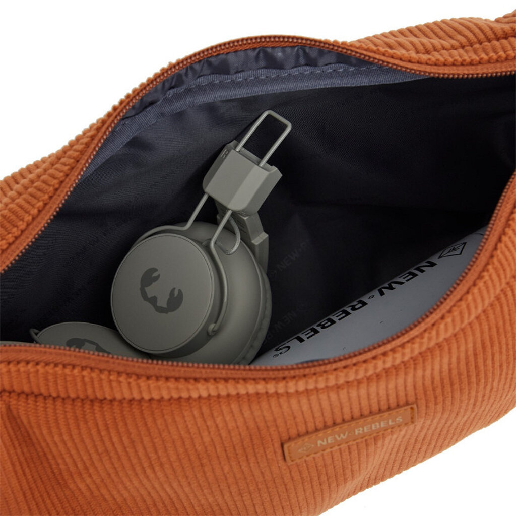 New Rebels New Rebels Ribbi Rose Shoulder Bag 6.1L Ribbed Polyester – Comfortable everyday crossbody bag - Coffee Brown