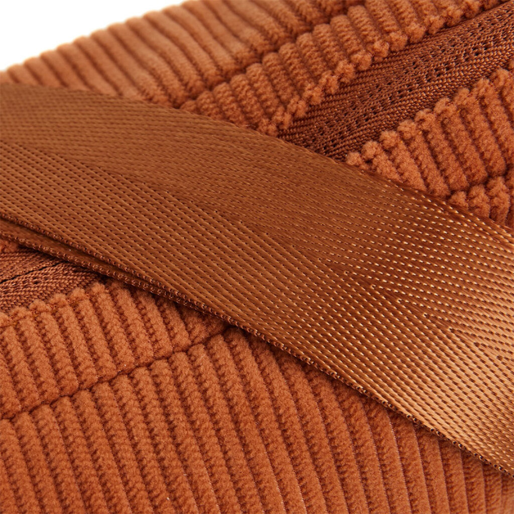 New Rebels New Rebels Ribbi Rose Shoulder Bag 6.1L Ribbed Polyester – Comfortable everyday crossbody bag - Coffee Brown