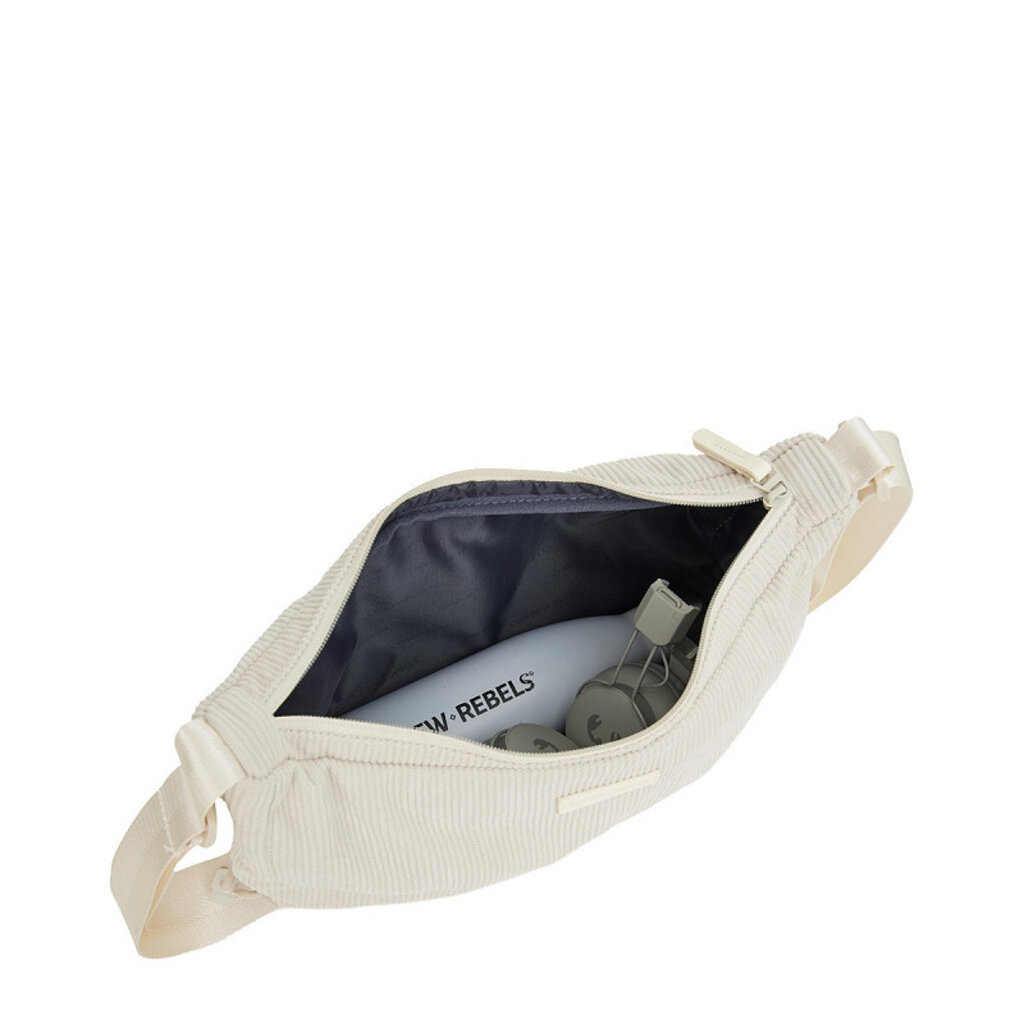 New Rebels New Rebels Ribbi Rose Schoudertas 6.1L Ribstof Polyester – Comfortabele dagelijkse crossbody - Beige