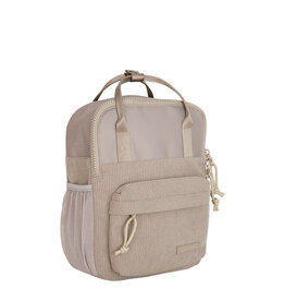 New Rebels New Rebels Ribbi Juno Handel Backpack mini – Ribbed fabric 900D Polyester 7L Lightweight & Comfortable – 23x10x31 cm – Women's & Men's Backpack Taupe