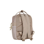 New Rebels New Rebels Ribbi Juno Handel Backpack mini – Ribbed fabric 900D Polyester 7L Lightweight & Comfortable – 23x10x31 cm – Women's & Men's Backpack Taupe