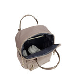 New Rebels New Rebels Ribbi Juno Handel Backpack mini – Ribbed fabric 900D Polyester 7L Lightweight & Comfortable – 23x10x31 cm – Women's & Men's Backpack Taupe