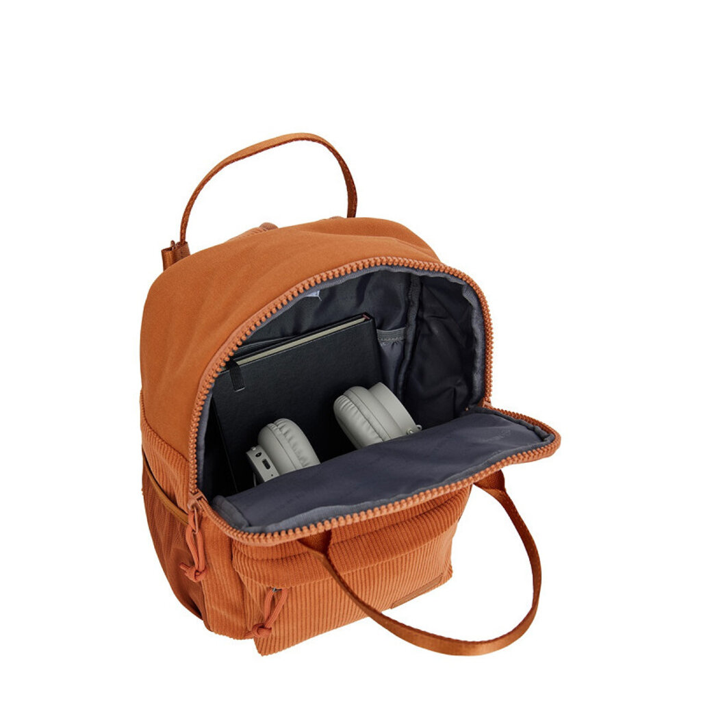 New Rebels New Rebels Ribbi Juno Handel Rucksack Mini – Rippstoff 900D Polyester 13 l Leicht & bequem – 23 x 10 x 31 cm – Damen- & Herrenrucksack Coffee Brown