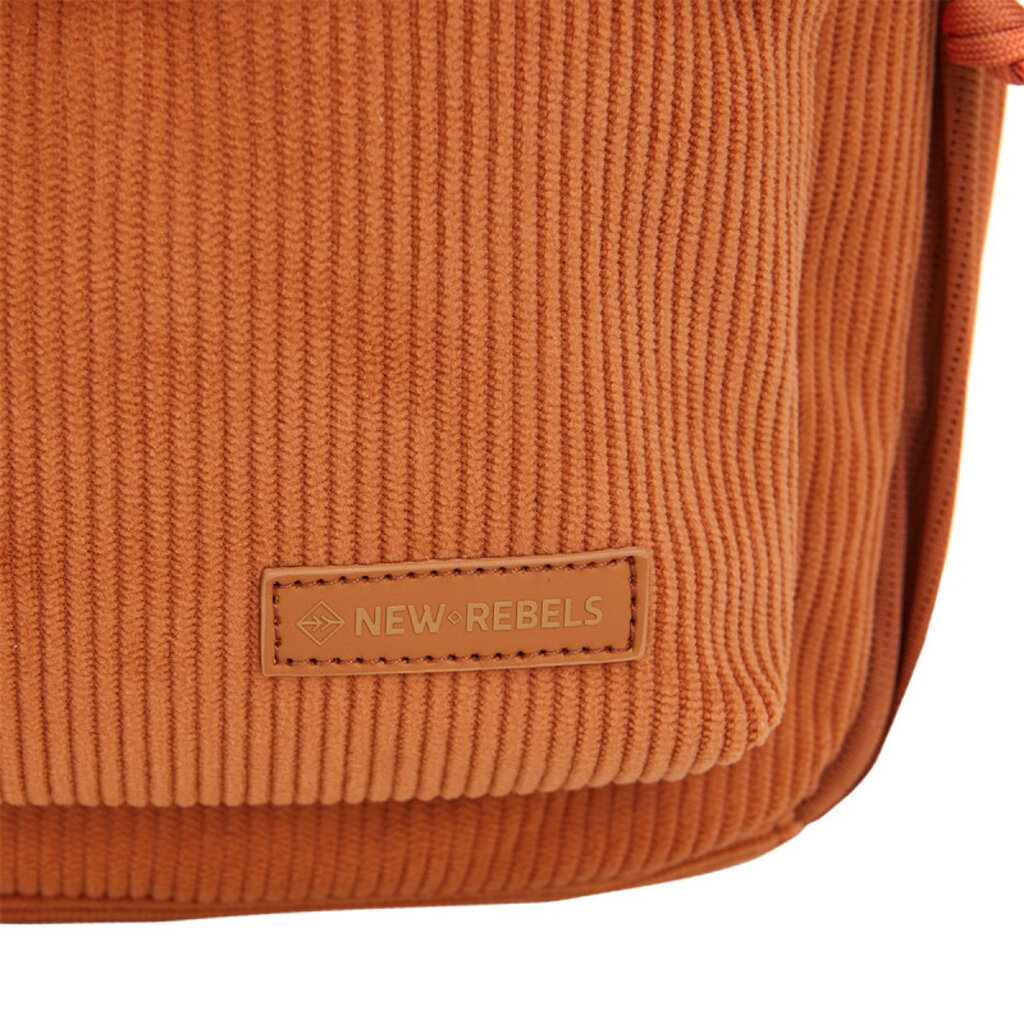 New Rebels New Rebels Ribbi Juno Handel Backpack mini – Ribstof 900D Polyester 13L Lichtgewicht & Comfortabel – 23x10x31 cm – Dames & Heren Rugzak Coffee Brown