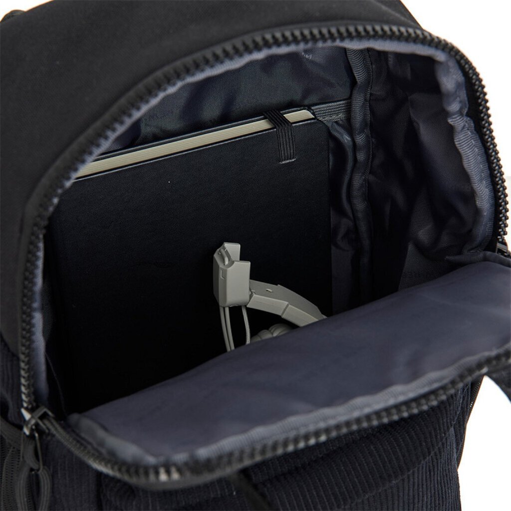 New Rebels New Rebels Ribbi Juno Handel Backpack mini – Ribbed fabric 900D Polyester 7L Lightweight & Comfortable – 23x10x31 cm – Women's & Men's Backpack Black