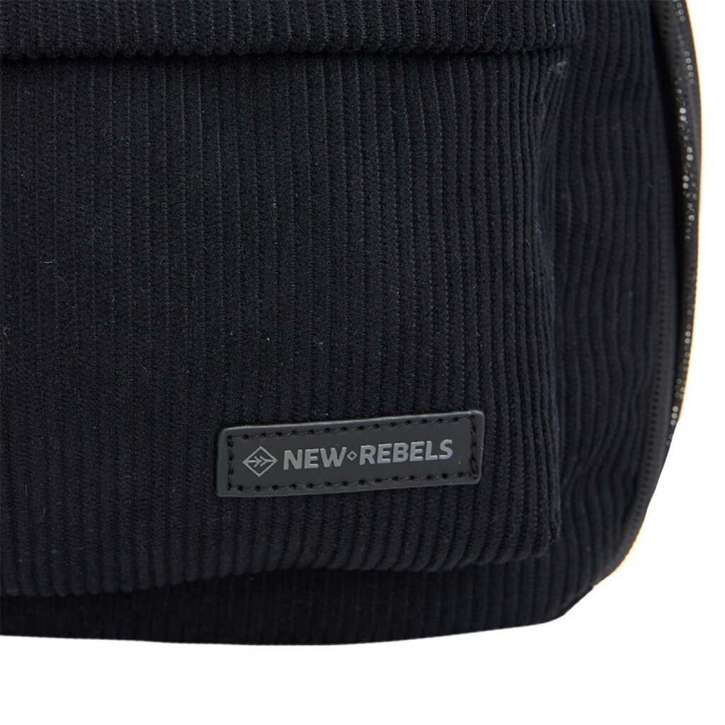 New Rebels New Rebels Ribbi Juno Handel Backpack mini – Ribbed fabric 900D Polyester 7L Lightweight & Comfortable – 23x10x31 cm – Women's & Men's Backpack Black