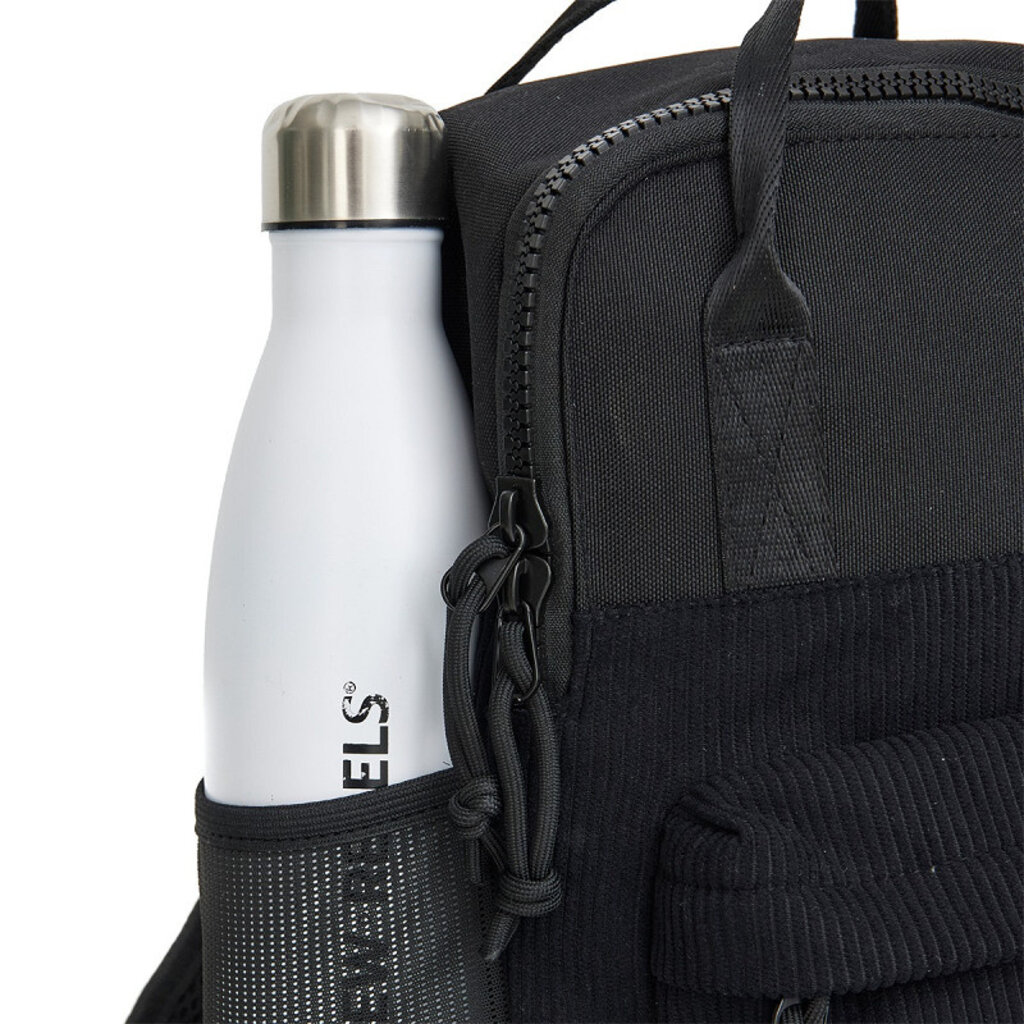 New Rebels New Rebels Ribbi Juno Handel Rucksack mini – Rippstoff 900D Polyester 7L Leicht & bequem – 23 x 10 x 31 cm – Damen- & Herrenrucksack Schwarz