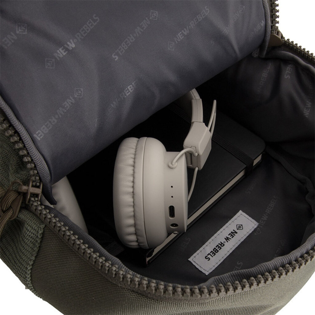 New Rebels New Rebels Ribbi Juno Handel Backpack mini – Ribstof 900D Polyester 7L Lichtgewicht & Comfortabel – 23x10x31 cm – Dames & Heren Rugzak Sage Green
