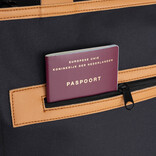 New Rebels Boodschappentas Blossoms – Stevige Nylon Shopper met Leren Hengsels – Van Gogh Print – 39L