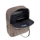 New Rebels New Rebels Los Angeles Ribbi Rolltop Backpack 13L – Sturdy Rib Polyester – Lightweight School Bag & Work Bag - Taupe