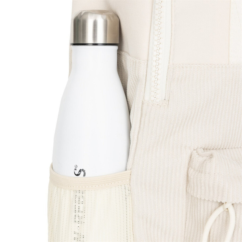 New Rebels New Rebels Los Angeles Ribbi Rolltop Rugzak 13L – Stevig Rib Polyester – Lichtgewicht Schooltas & Werktas - Beige