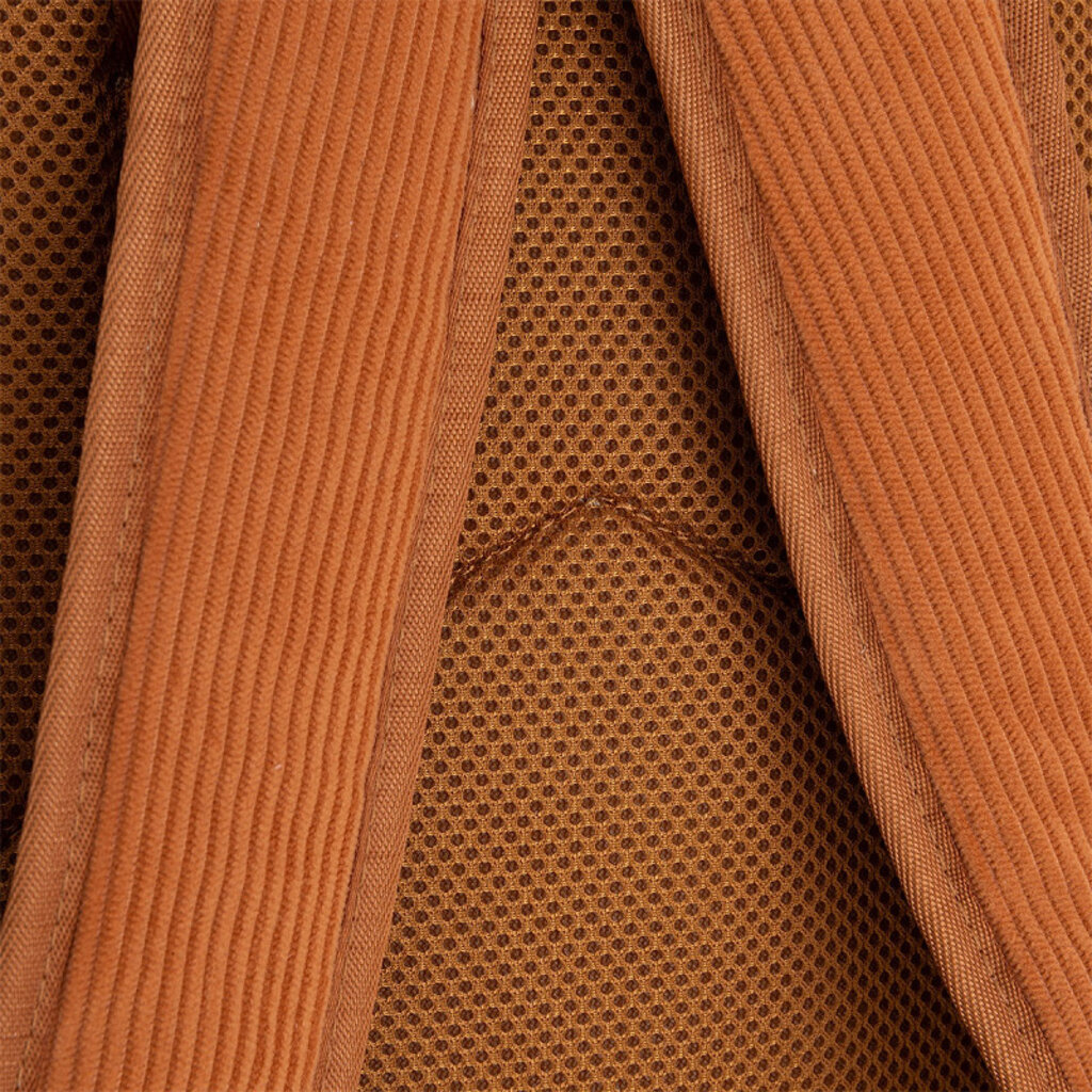 New Rebels New Rebels Los Angeles Ribbi Rolltop Rugzak 13L – Stevig Rib Polyester – Lichtgewicht Schooltas & Werktas - Coffee Brown