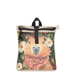 New Rebels New Rebels Mart Arts – Los Angeles Capibara Beaver Rolltop Backpack Mini 7L Polyurethane Water-Repellent