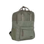 New Rebels New Rebels Springfield Ribbi  Rugzak 13L – Stevig Rib Polyester – Lichtgewicht Schooltas & Werktas - Sage Green
