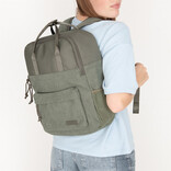 New Rebels New Rebels Springfield Ribbi  Rugzak 13L – Stevig Rib Polyester – Lichtgewicht Schooltas & Werktas - Sage Green
