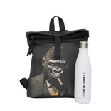 New Rebels New Rebels Mart Arts - Los Angeles Milkmaid II Rolltop backpack