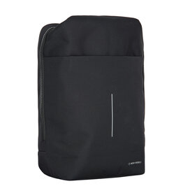 New Rebels New Rebels Valor Cranston Rucksack – Bequemer wasserabweisender Rucksack – 19 l – Schwarz