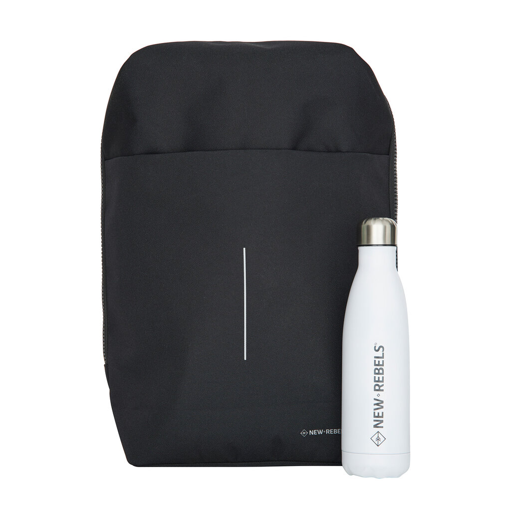 New Rebels New Rebels Valor Cranston Backpack – Comfortabele Waterafstotende Rugtas – 19L - Zwart