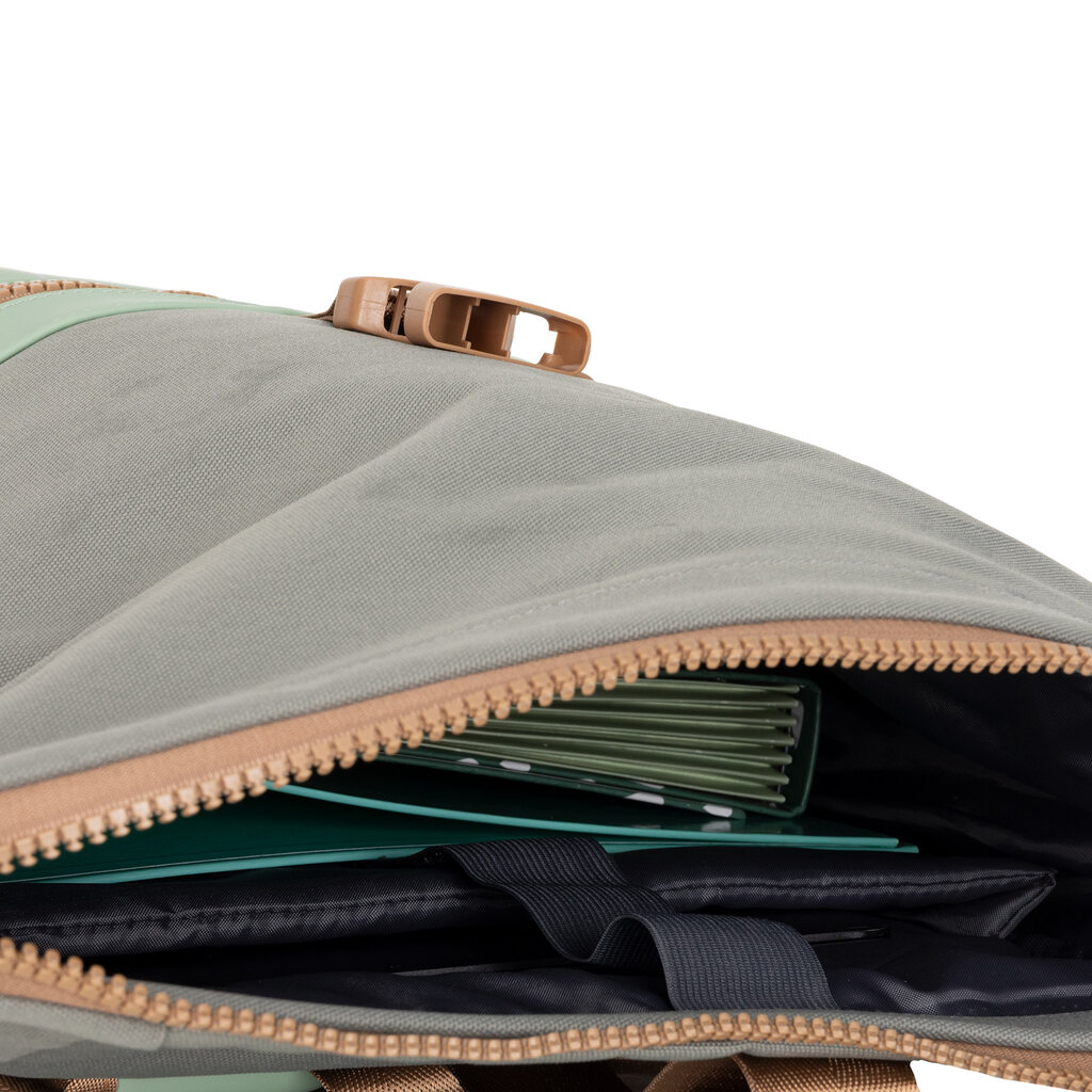 New Rebels New Rebels Mart New York Rolltop Rugzak 17-21L Waterafstotende Laptop Rugtas 15.6 inch Werktas Rolltop – Sage Green
