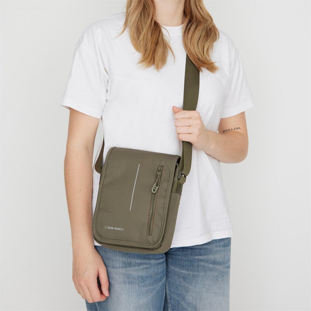 New Rebels New Rebels Valor Cincinnati Flapover Olive – Water-resistant Shoulder Bag – 2.9 L