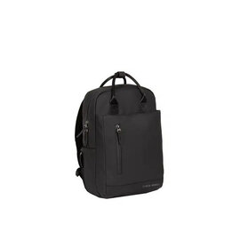 New Rebels Bruce Miami Backpack 9L Water-Resistant Laptop Backpack 13-inch School Bag and Work Bag Made of PU Nylon Comfortable Comp 9L Black