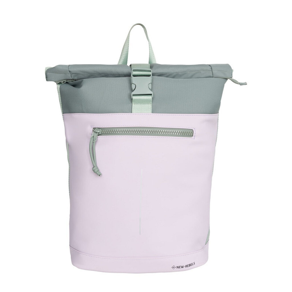New Rebels New Rebels Mart New York Rolltop Rugzak 17-21L Waterafstotende Laptop Rugtas 15.6 inch Werktas Rolltop – Lila